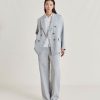 Clothing Momoni | Narciso Pant In Lurex Linen - Gray