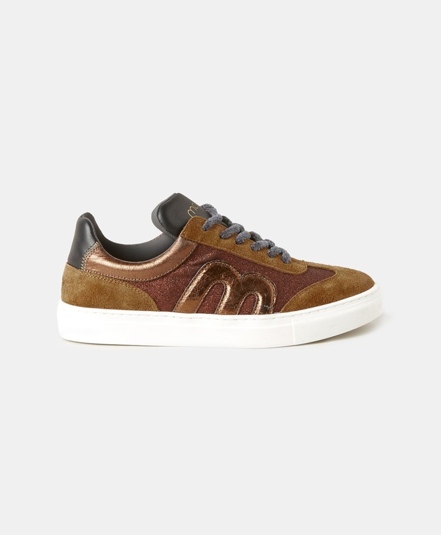 Shoes And Accessories Momoni | Venezia Sneakers In Leather - Light Brown