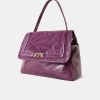 Shoes And Accessories Momoni | Flore Bag In Naplak Leather - Blueberry