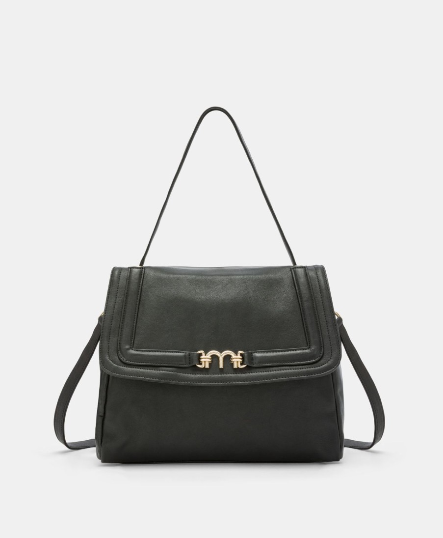 Shoes And Accessories Momoni | Flore Bag In Leather - Black