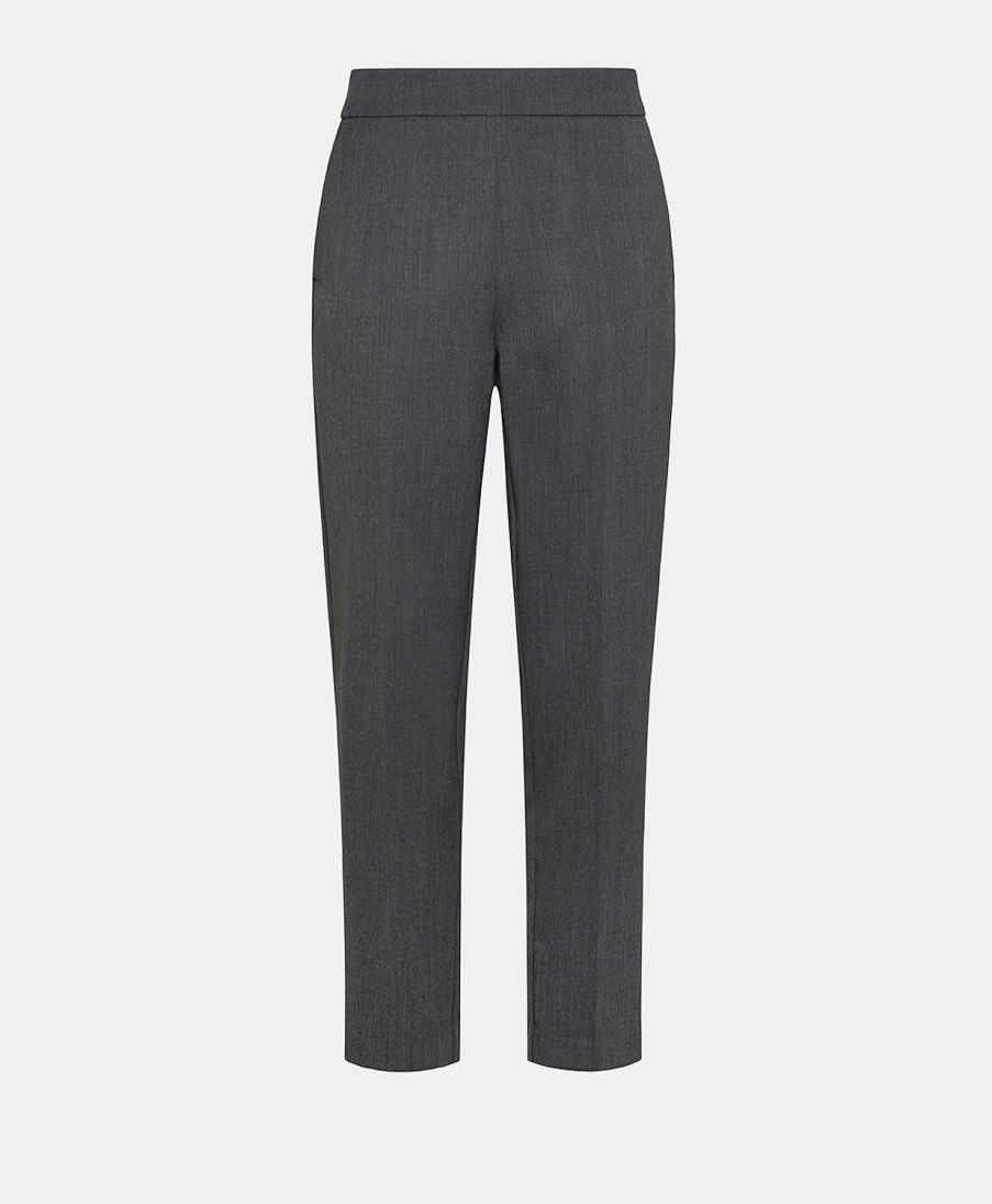 Clothing Momoni | Vischio Bis Pant In Cool Wool - Gray Melange