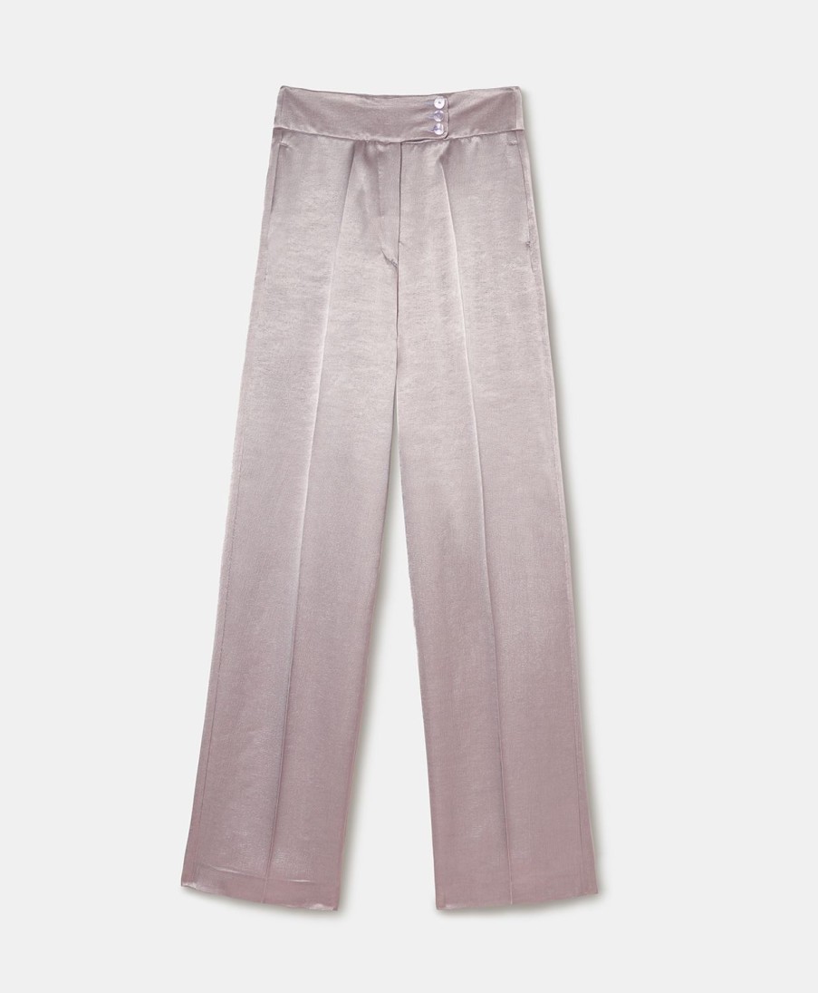 Clothing Momoni | Cristallo Pants In Satin Crepe - Lilac