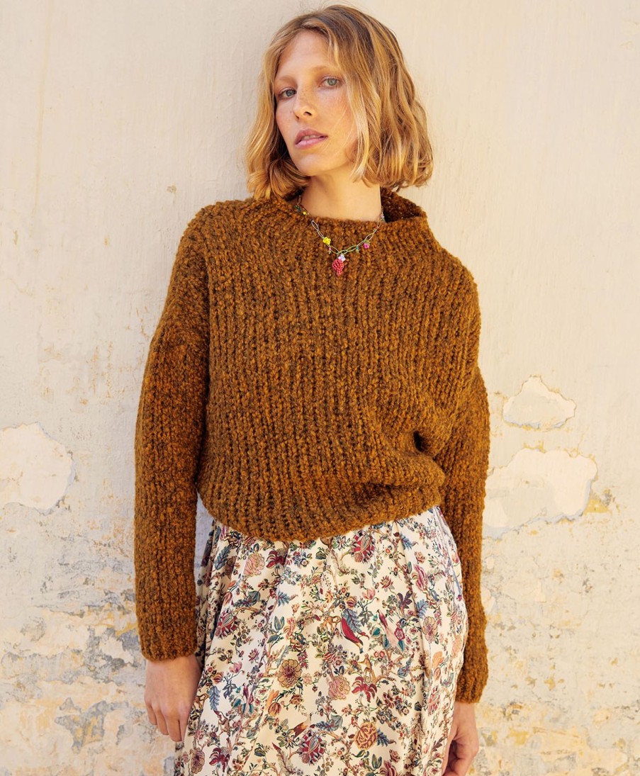 Clothing Momoni | Leandre Knitwear In Eco Friendly Boucle - Army