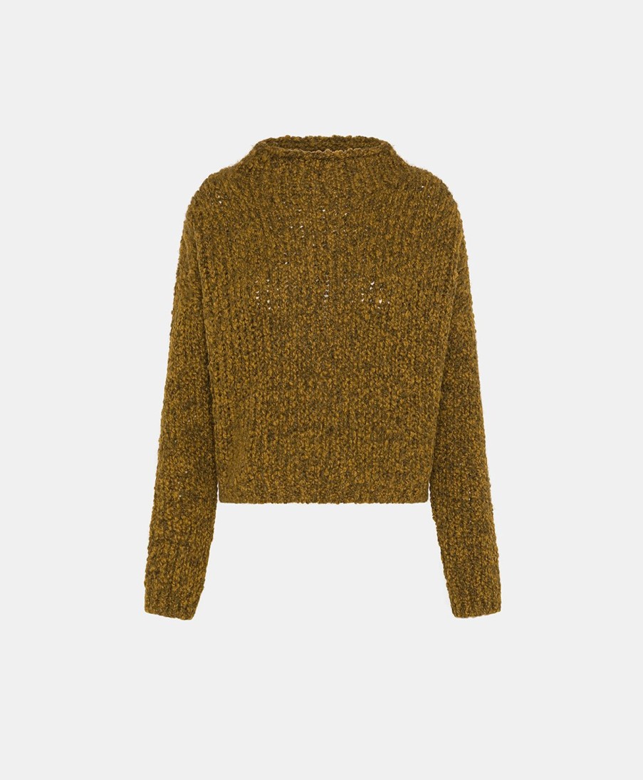 Clothing Momoni | Leandre Knitwear In Eco Friendly Boucle - Army