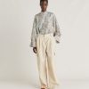 Clothing Momoni | Pedro Pant In Light Denim - Cream