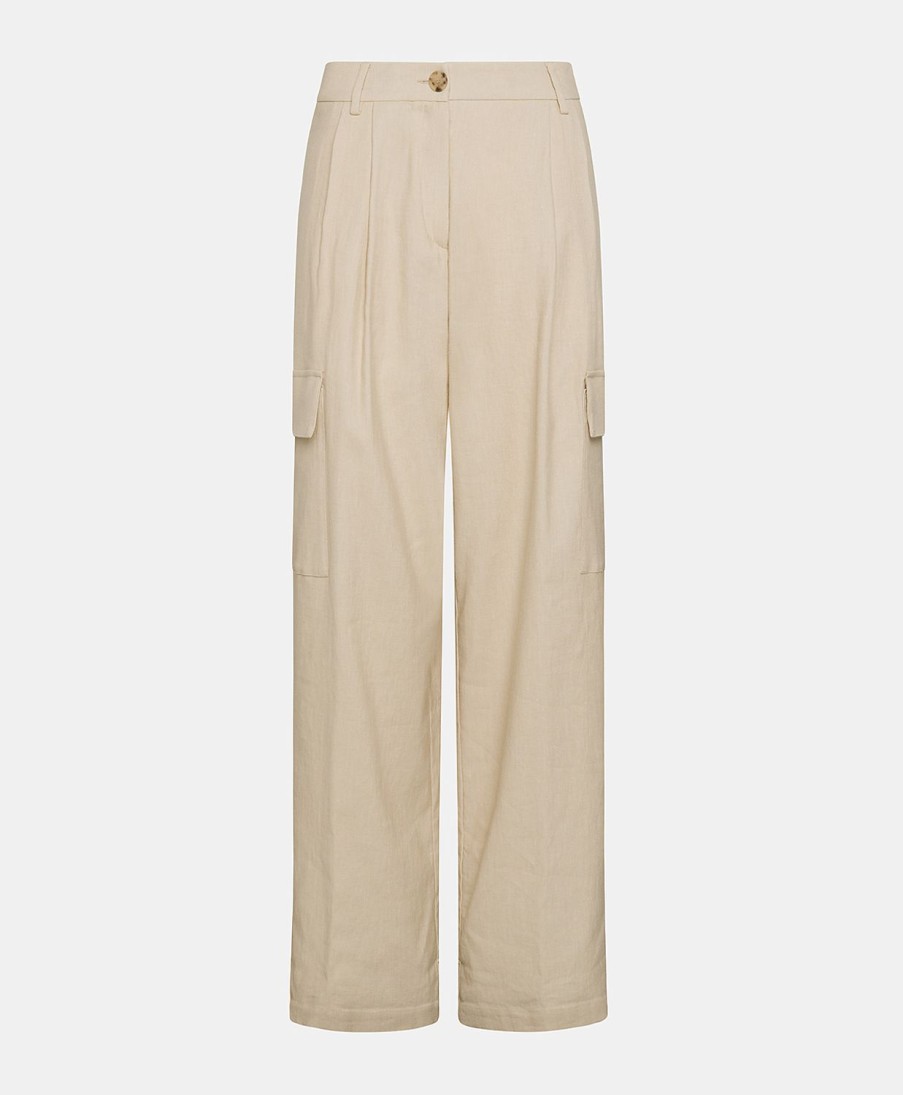 Clothing Momoni | Pedro Pant In Light Denim - Cream