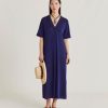 Clothing Momoni | Altamura Dress In Lurex Jersey - Blue