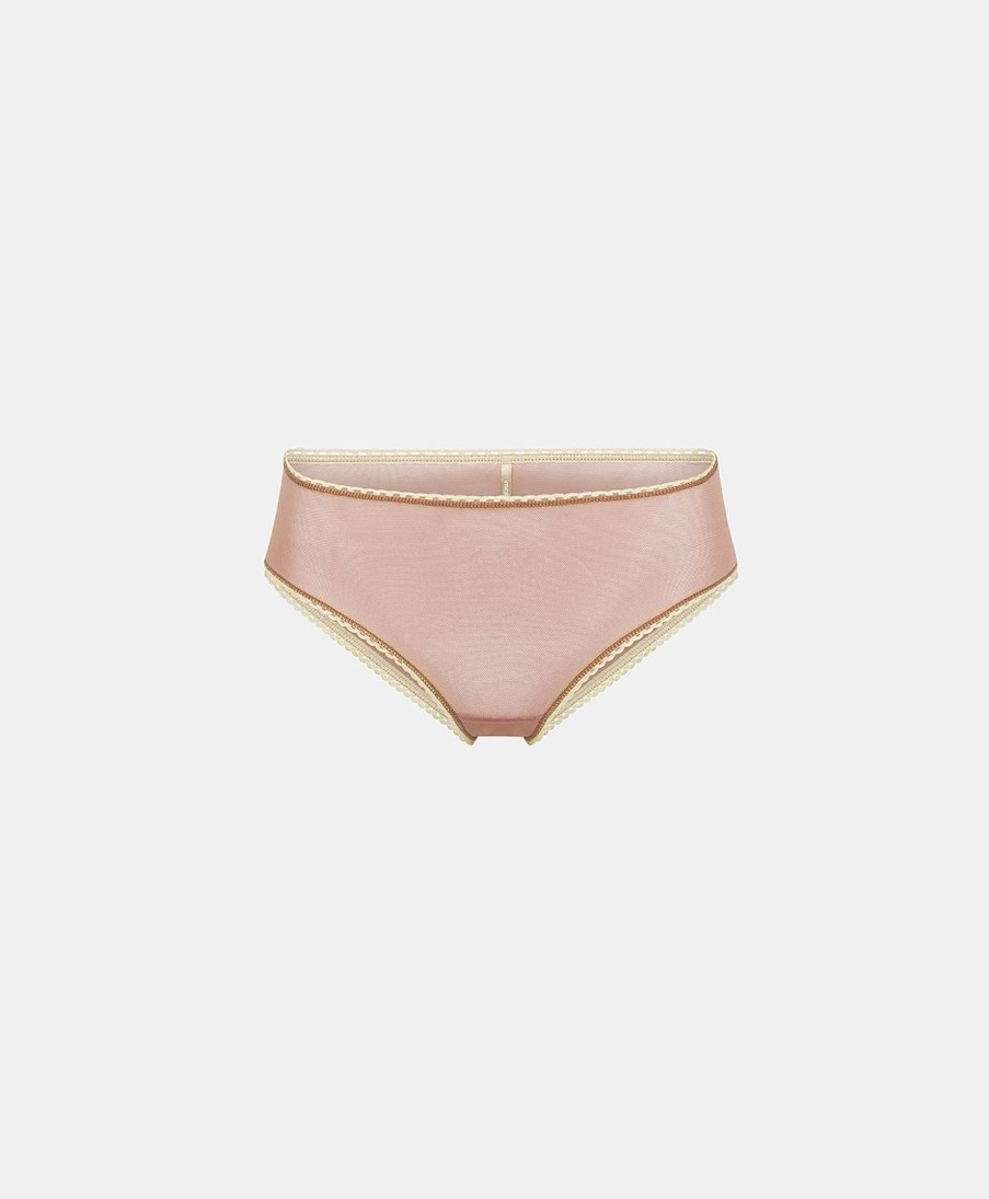 Underwear Momoni | Amaca Slip In Tulle - Antique Pink