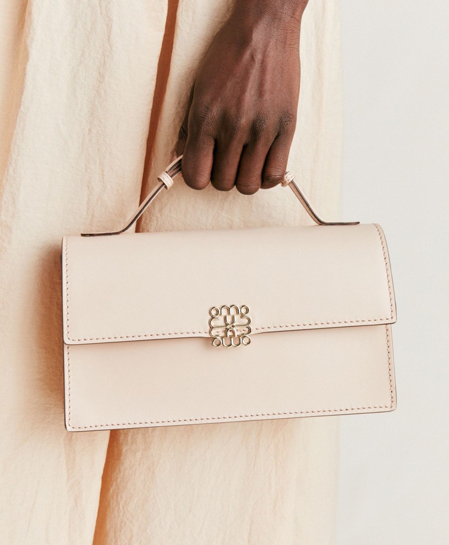 Shoes And Accessories Momoni | Sophie Bag In Nappa Leather - Powder Pink