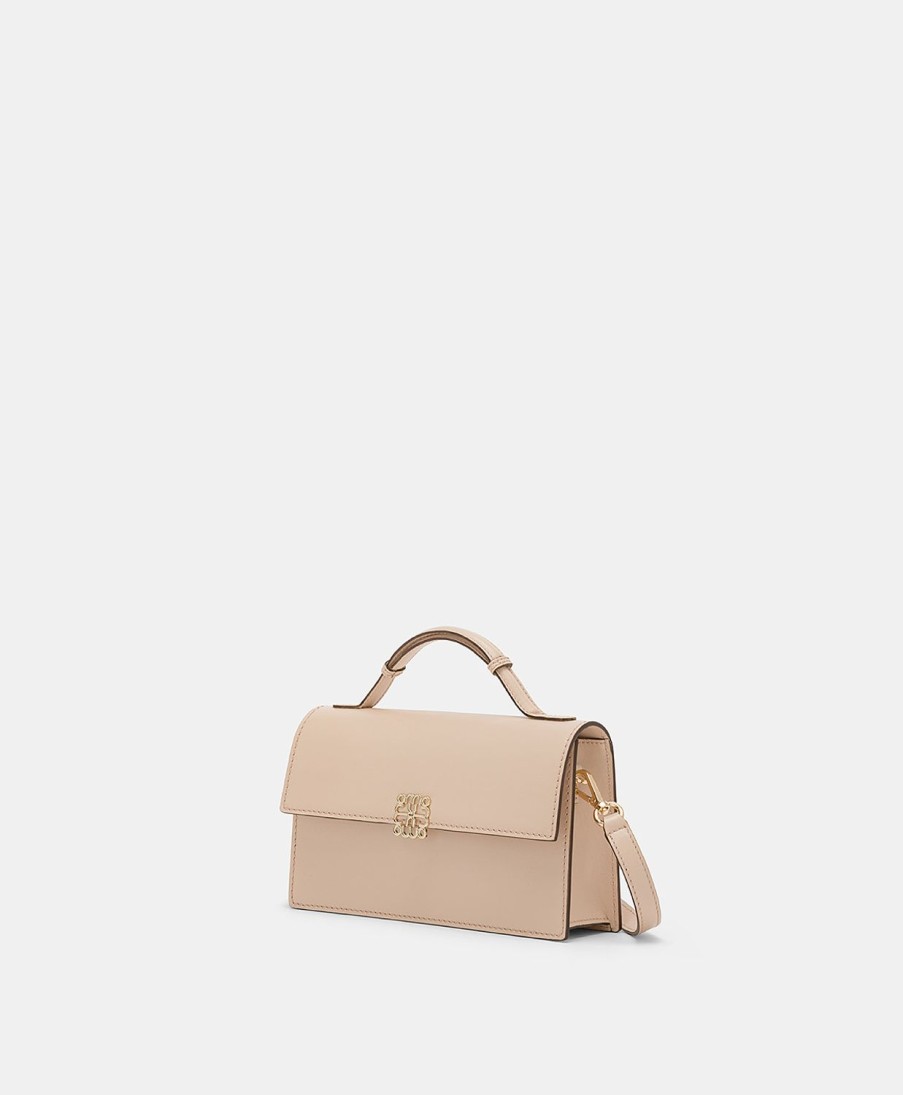 Shoes And Accessories Momoni | Sophie Bag In Nappa Leather - Powder Pink