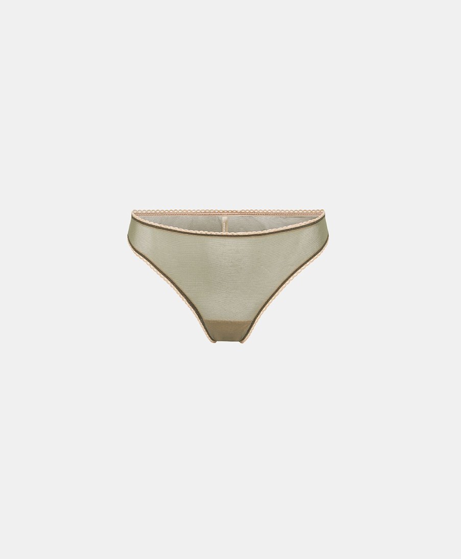 Underwear Momoni | Arca Slip In Soft Tulle - Sage Green