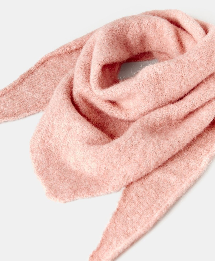 Shoes And Accessories Momoni | Baltico Bis Scarf Fleece-Effect Baby Alpaca - Rose