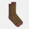 Shoes And Accessories Momoni | Flamenco Socks Vanise Ribbed Socks - Army Green