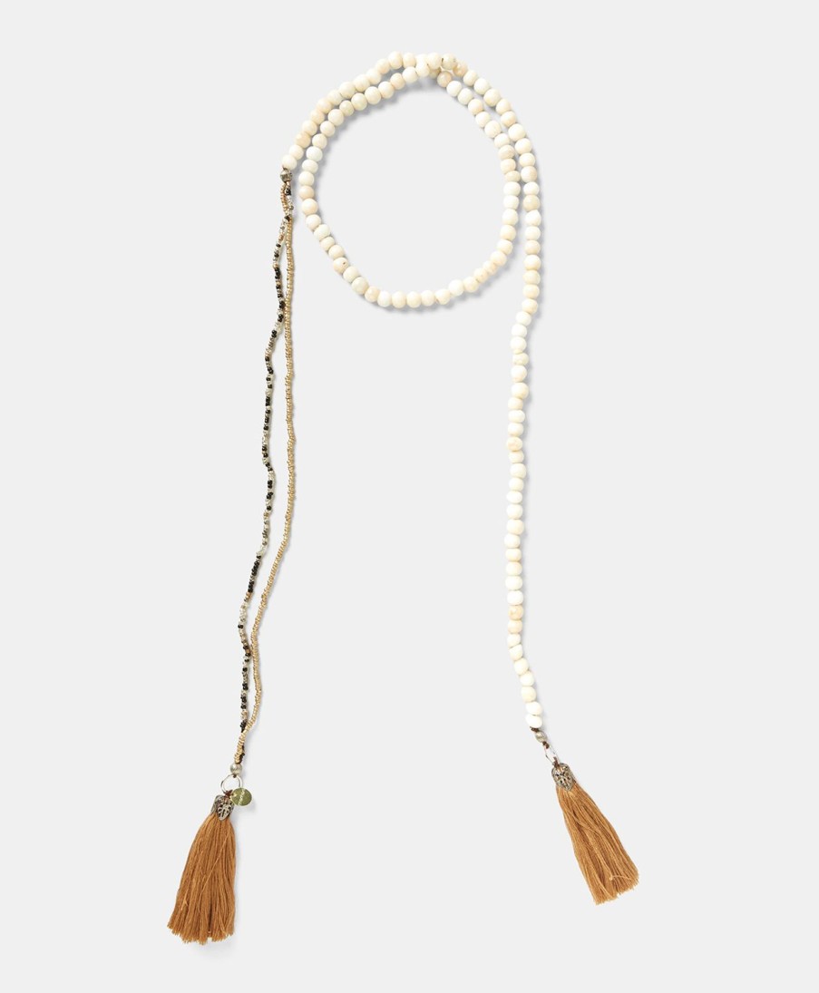 Shoes And Accessories Momoni | Noel Necklage With Beads - Natural