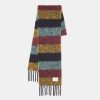 Shoes And Accessories Momoni | Benjamin Scarf In Striped Alpaca - Multicolor Burnt