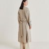 Clothing Momoni | Calla Coat In Lurex Basketweave - Sand/Multicolour