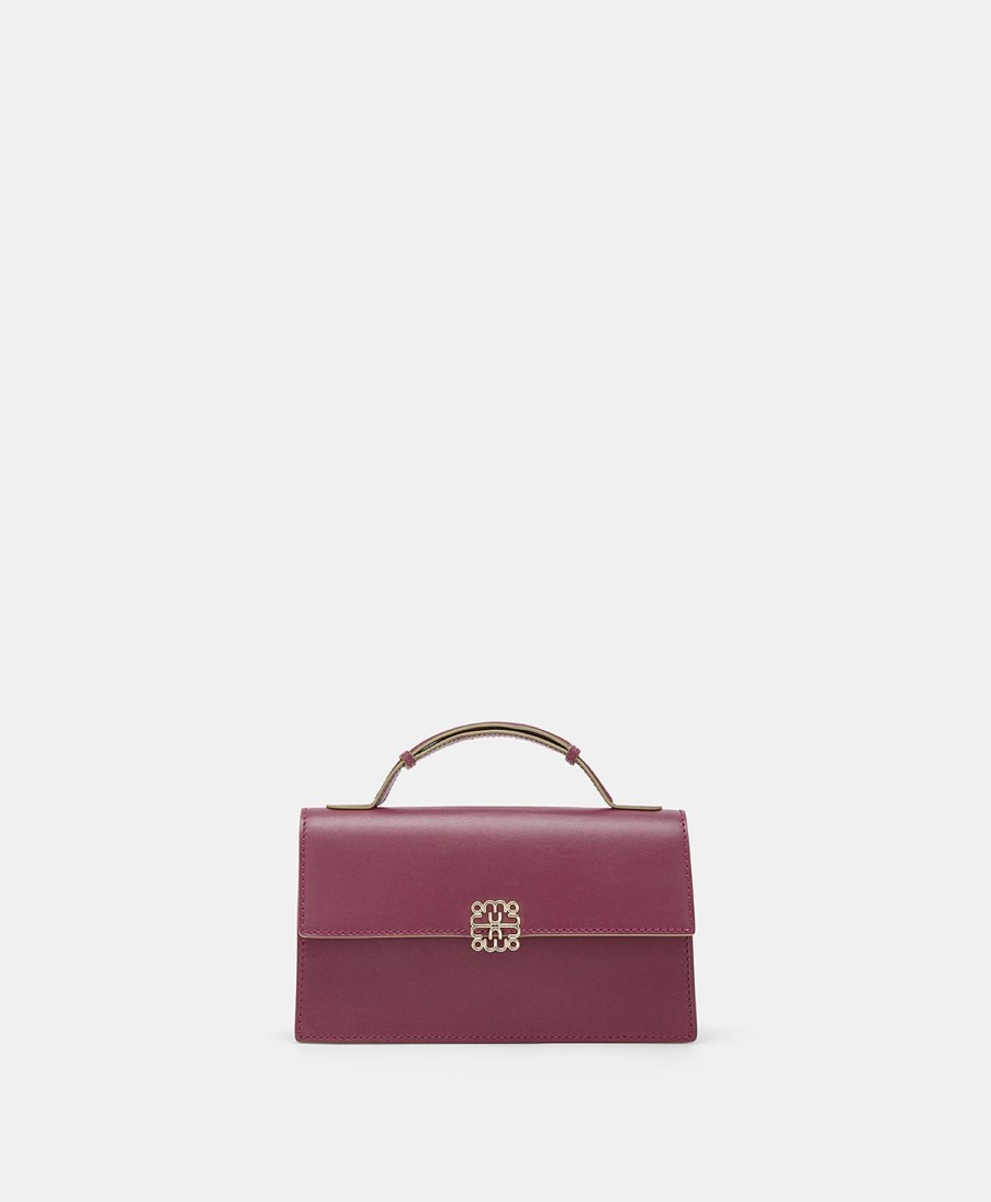 Shoes And Accessories Momoni | Sophie Bag In Nappa Leather - Cyclamen