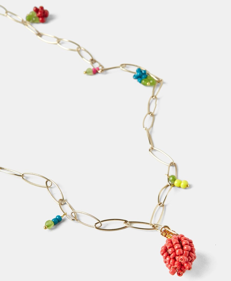 Shoes And Accessories Momoni | Irene Necklace With Handmade Elements - Multicolor