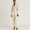 Clothing Momoni | Matthieupant In Elegant Viscose Linen - Cream