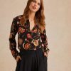 Clothing Momoni | Meudon Shirt In Printed Crepe De Chine - Multicolor Black