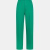 Clothing Momoni | Fucsia Bis Pant In Gabardine - Emerald Green