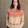 Clothing Momoni | Thibault Knitwear In Jacquard Wool - Beige