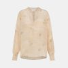 Clothing Momoni | Alisha Blouse In Crepe De Chine - Multicolor Beige