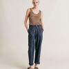 Clothing Momoni | Fucsia Bis Pant In Denim - Blue Jeans