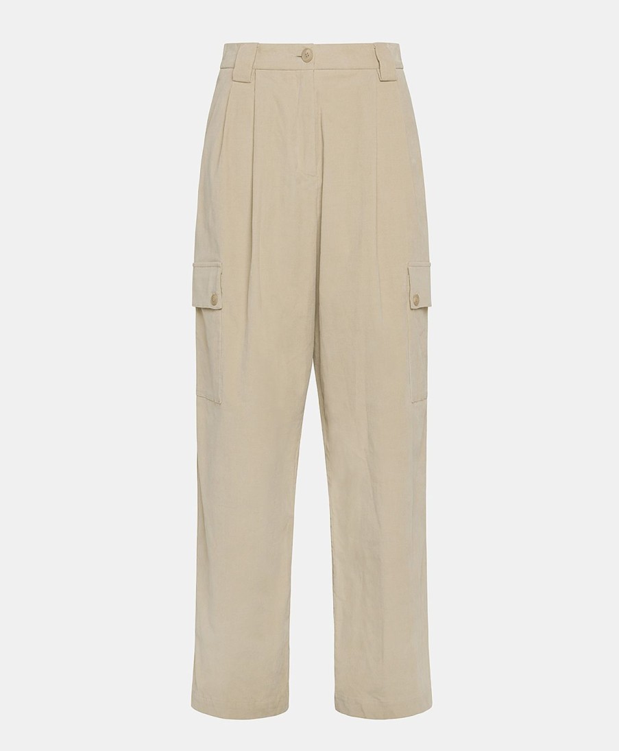 Clothing Momoni | Ferdinand Pant In Stretch Corduroy - Butter