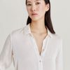 Clothing Momoni | Meudon Shirt In Plain Silk - Cream