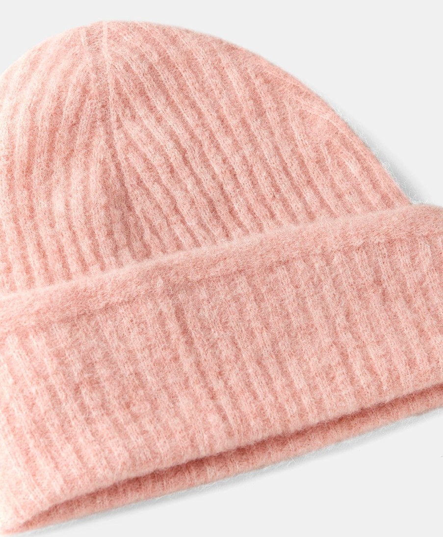 Shoes And Accessories Momoni | Zigolo Hat Fleece-Effect Baby Alpaca - Rose