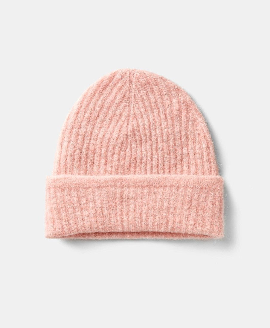 Shoes And Accessories Momoni | Zigolo Hat Fleece-Effect Baby Alpaca - Rose