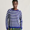 Clothing Momoni | Marmotta Knitwear Striped Lurex Ribbed - Blue