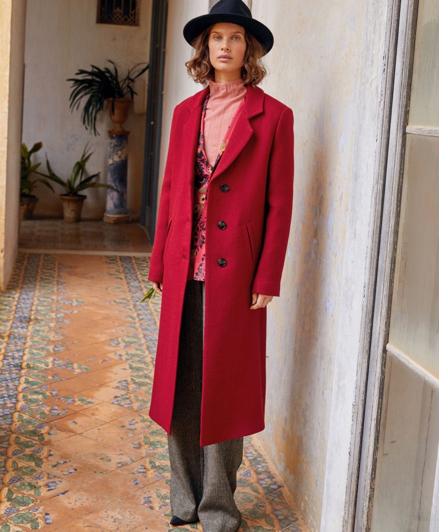 Clothing Momoni | Vincent Coat - Wine