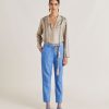 Clothing Momoni | Joy Pant In Light Denim - Light Blue