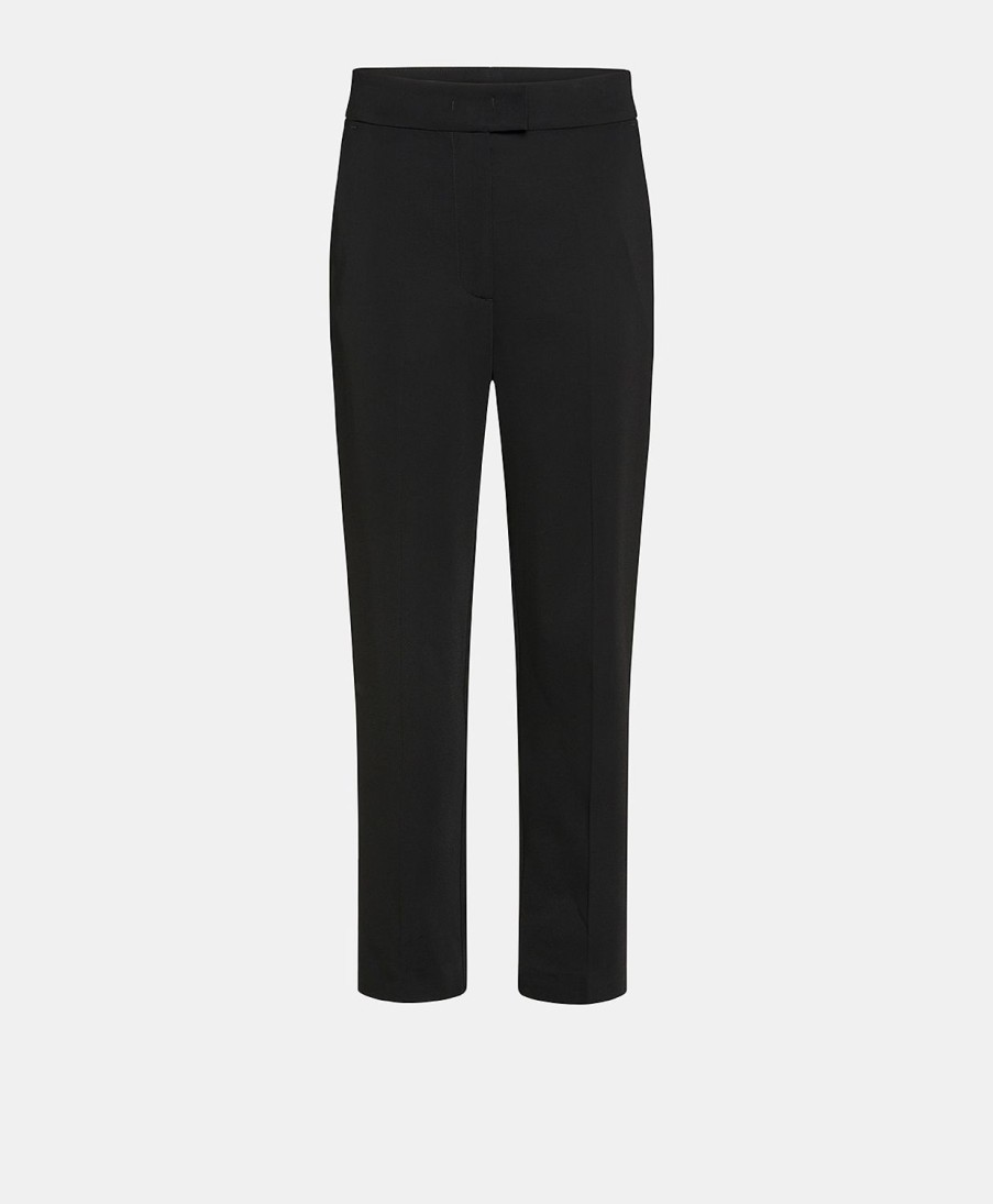 Clothing Momoni | Valentin Pant In Stretch Viscose Cady - Black