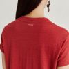 Clothing Momoni | Lottie Tshirt In Linen Jersey - Burgundy