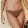 Underwear Momoni | Arca Slip In Lurex Jersey - Cigar Brown