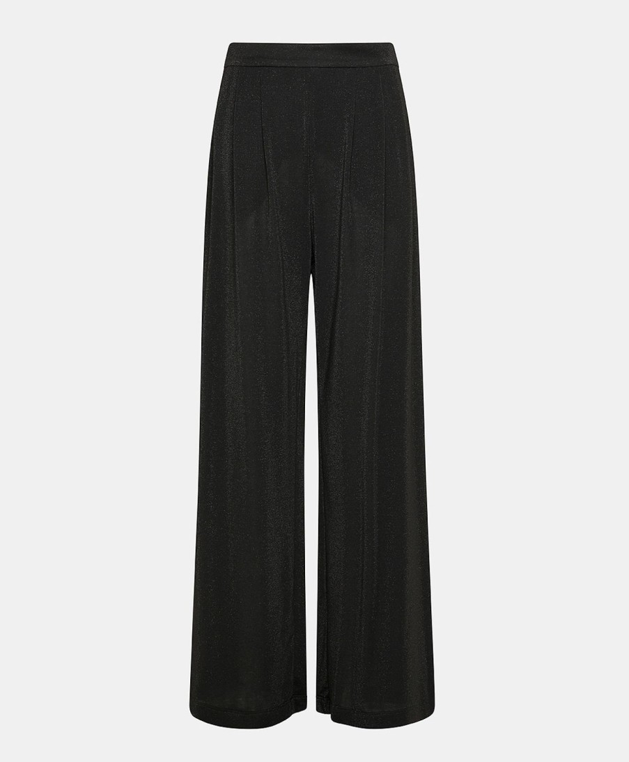 Clothing Momoni | Lanzarote Pant In Lurex Jersey - Black