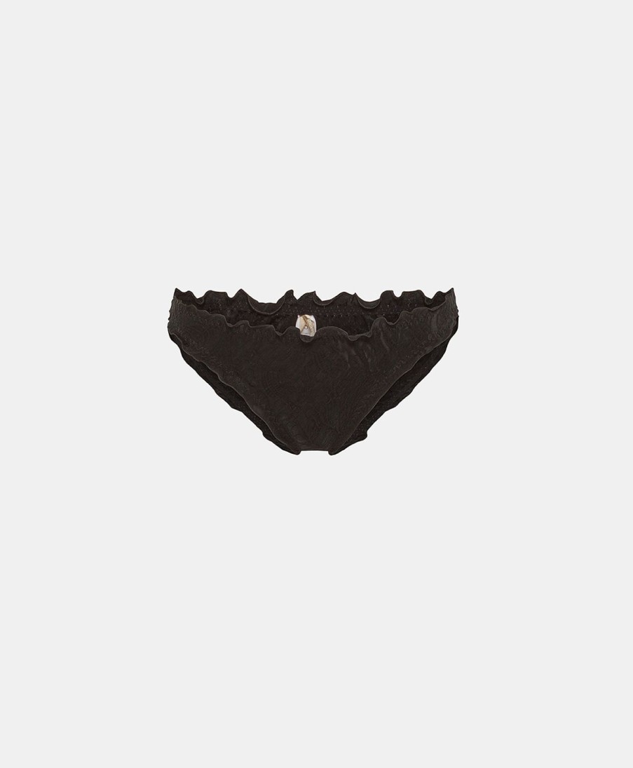 Underwear Momoni | Jean Slip In Jacquard Cupro - Black