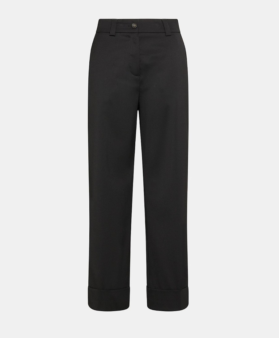 Clothing Momoni | Mokaite Pant In Cool Wool - Black