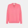 Clothing Momoni | Ariel Knitwear In Plain Wool/Cashmere - Fluo Pink