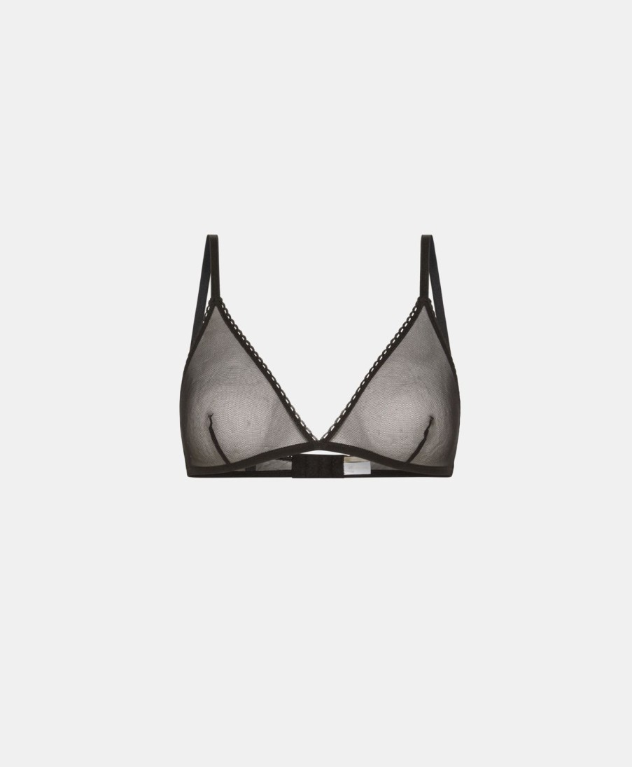 Underwear Momoni | Amethist Bra In Tulle - Black