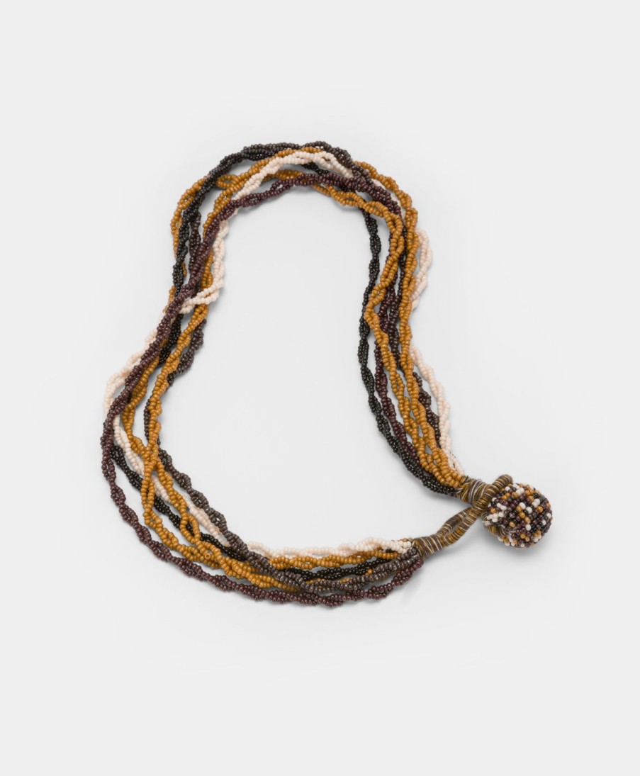 Shoes And Accessories Momoni | Rubiela Necklace With Beads - Cocoa Multicolour