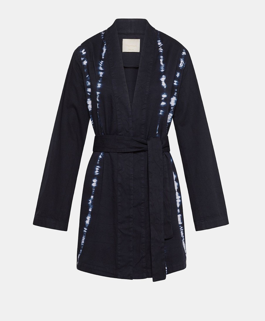 Clothing Momoni | Eugenie Jacket In Tie&Dye Gabardine - Ink