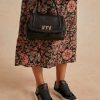 Shoes And Accessories Momoni | Petit Flore Bag In Leather - Black