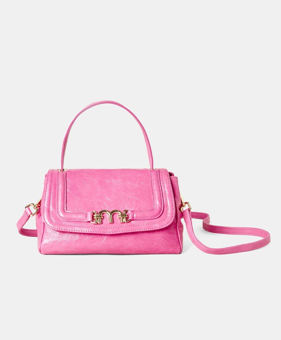 Shoes And Accessories Momoni | Petit Flore Bag In Naplak Leather - Fuchsia