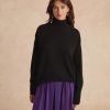 Clothing Momoni | Cosme Knitwear In Plain Wool/Cashmere - Black