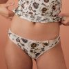 Underwear Momoni | Arca Slip In Printed Nylon - Cream/Multicolor Pink