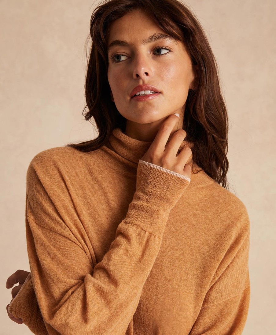 Clothing Momoni | Aubry Knitwear In Light Alpaca - Peanut